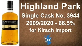 Highland Park Single Cask # 3944 Bottled for Kirsch Import Single Malt Scotch Review by WhiskyJason