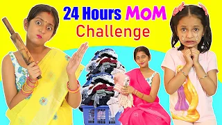 24 Hours LIVING Like MOM Challenge ft. Anaya & Shruti | MyMissAnand