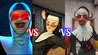 ⚔️Jumpscares battle⚔️ The Nun VS Evil Nun VS Evil Nun 2