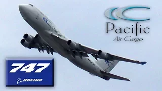 Pacific Air Cargo Boeing 747-400F Takeoff at New York's John F. Kennedy Int'l Airport (JFK)