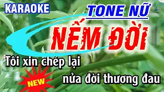 karaoke Nếm Đời - tone Nữ - st Lê Nhật Trường