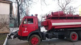 Советская сирена ГУ-20м/Soviet siren demo on Kamaz fire truck