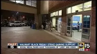 As Walmart workers plan Black Friday strikes, Valley shoppers line up