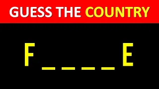 Guess The Country by First and Last Letters (Easy, Medium, Hard) | Country Quiz