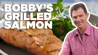 Grilled Salmon with Brown Sugar Glaze | Hot off the Grill with Bobby Flay | Food Network