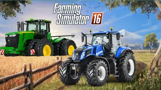 Mega Corn & Wheat Harvest In Fs16 | Farming Simulator 16 Gameplay | Timelapse |