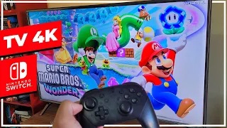 Como é JOGAR com o NINTENDO SWITCH em uma TV 4K de 50 POLEGADAS ?