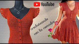 Tutorial Vestido ✨Primavera-Verano✨ a crochet parte#1 crocheteando con la comadre