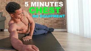 5 Minute Home CHEST Workout (No Equipment) | Beginner Friendly