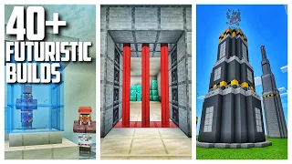 40+ Futuristic Build Ideas in Minecraft from my Survival World!