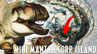 Yutyrannus ICE COMPOUND on Mini Mantah Corp Island | Jurassic World Evolution 2 Park Build