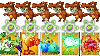 PVZ 2 Plants With 5 Plant Food VS 300 Imp Dragon Zombie Who Will Win?