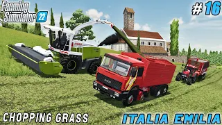 Making grass silage in bag, wheat harvest | Italian Farm | Farming simulator 22 | Timelapse #16