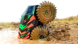 Mudzilla Showdown: THE UNSTOPPABLE RC Sherp vs MEGA MUD