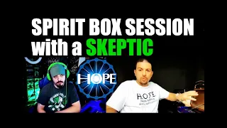 Doing a Spirit Box Session with a Skeptic- Undeniable Proof video 1 of 2