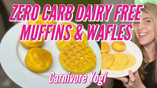 ZERO CARB - DAIRY FREE MUFFINS & WAFFLES (CHAFFLES) BY CARNIVORE YOGI - Carnivore diet recipes
