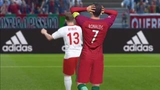 UEFA Euro 2016 - PES 2016 - Poland vs Portugal | Gameplay (HD) [1080p60FPS]