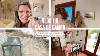 VLOG CASA CAMPO 110 *¿Os gusta la mesa? Empezando la Pared* VLOG SEMANAL BakeOrDie