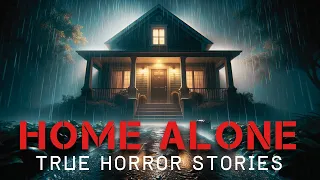 1 Hour Home Alone Scary Stories Compilation  | Rain Sound Black Screen