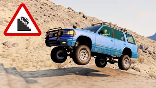 BeamNG Drive - Cars vs Stairs (Up The Stairs)