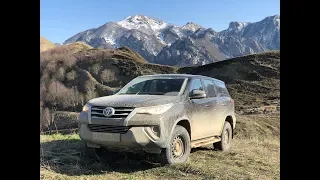 ИСПЫТАНИЯ 2.7 TOYOTA FORTUNER в горах Чечни. Часть 1