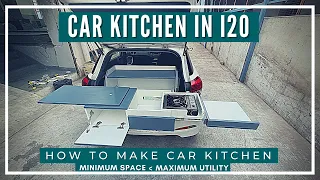 KITCHEN in CAR, i20 Conversion into Camper | WALTY and ME