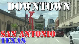 San Antonio - Texas - 4K Downtown Drive