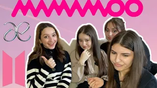 Первая реакция подруг на  K-POP ; BTS,  MAMAMOO, AESPA