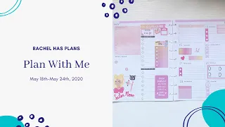 Plan with Me for the Week of 05/18-05/24/2020