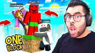 ONE BLOCK Minecraft Part 1 | FUNNY 😂 | Hitesh KS