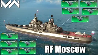 RF Moscow - With 10×🔥 RIM-7 Sea Sparrow Airdefense - Modern Warships