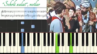 "Sehrli xalat" filminin musiqisi - Arif Məlikov [piano tutorial + notlar]