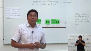 Primaria 5º y 6º clase: 52 Tema: Ubicación de fracciones y decimales en la recta numérica I