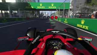 F1 2019 - Onboard in Baku with Fully Upgraded Ferrari