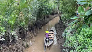Walk through a Vietnamese Village in the Mekong River Delta 🇻🇳 Tan Phong Island, Vietnam 2023