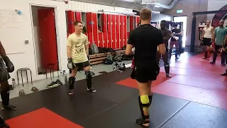 Low Kick Fake To Elbow, Jonathan Haggerty Seminar, Urban Warriors Academy, 26th June, 2022.