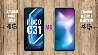 Xiaomi POCO C31 4G vs Xiaomi Redmi 9 ACTIV 4G || Compare || which is best
