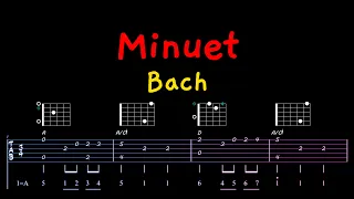 Minuet (Bach) ~ Guitar Tab