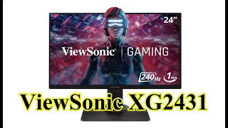 ViewSonic XG2431 24 Inch 1080p 240Hz 1ms Gaming Monitor with AMD FreeSync Premium