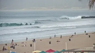 Big Waves in Manhattan Beach California