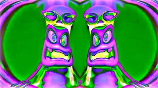 crazy frog | green & purple negative color fx + mirror | weird audio & visual effects | ChanowTv