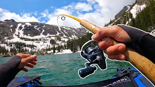 Fishing Rocky Mountain National Park's Lake Haiyaha After Ice Off for Yellowstone Cutthroat Trout!