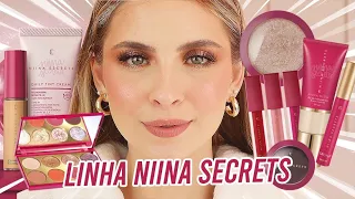 MAQUIAGEM COMPLETA COM LINHA NIINA SECRETS!!! O QUE VALE A PENA? | FERNANDA TUMAS