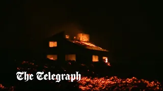 New river of lava destroys more buildings on La Palma