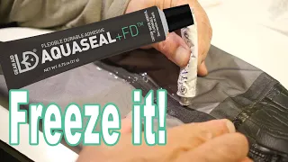 Wader repair with AQUASEAL -What to do the opened tube-