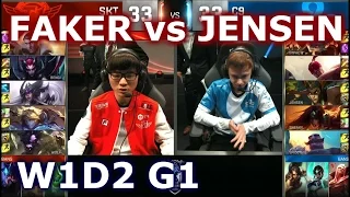 SKT FAKER SYNDRA DESTROYING C9 - Worlds 2016