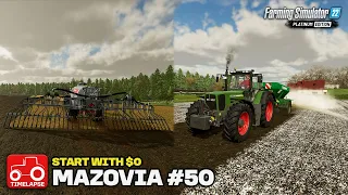 PREPPING FIELDS & SOWING BARLEY!! [Mazovia Start With $0] FS22 Timelapse # 50