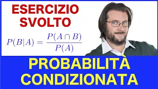 Probabilità condizionata, esercizio sul lancio di dadi