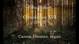 Felix Bräuer — Consolation XVI (2022) for organ