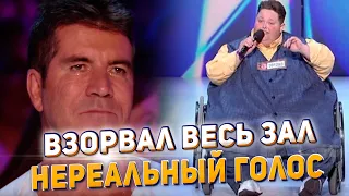 Парень весом 245 кг взорвал зал! зрители и судьи в шоке! просто нереальный голос!